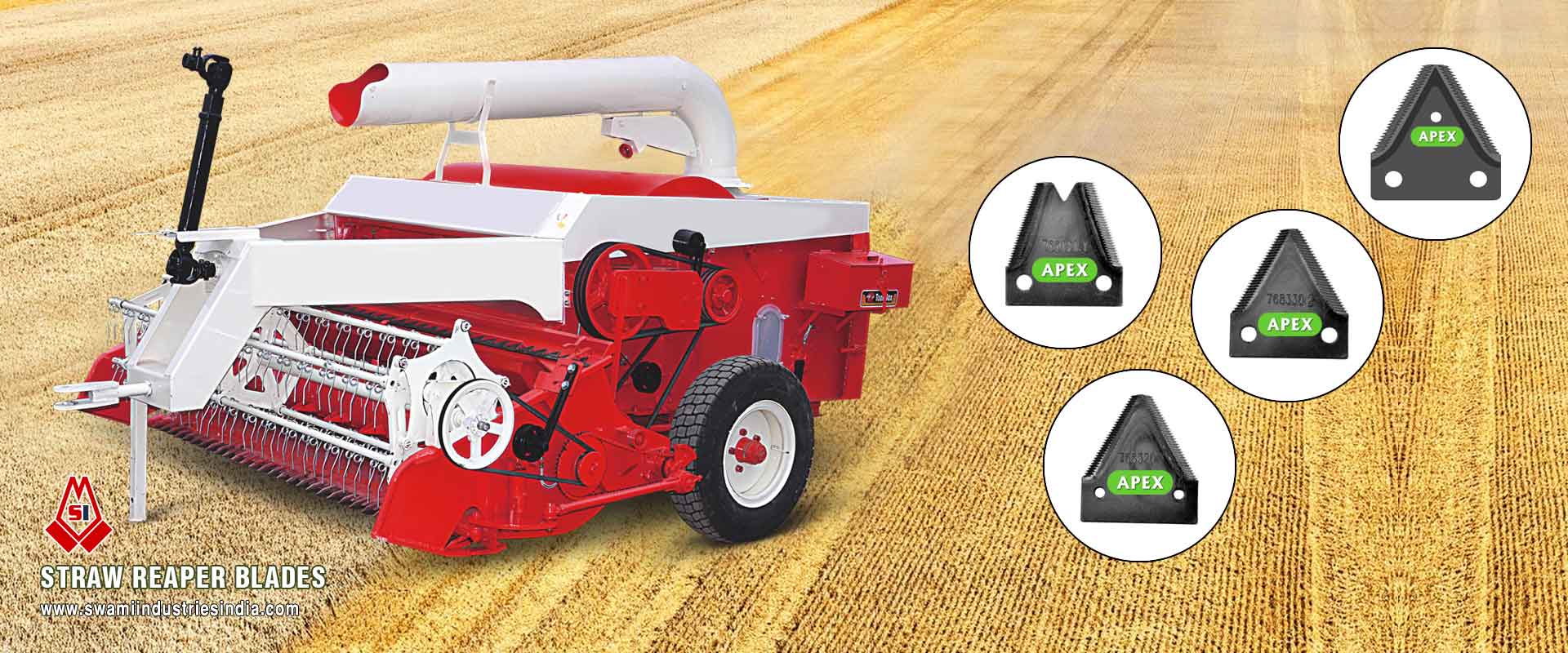 Straw Reaper blades harvester Straw Reaper blades harvesting Straw Reaper manufacturers exporters suppliers in India Punjab Ludhiana