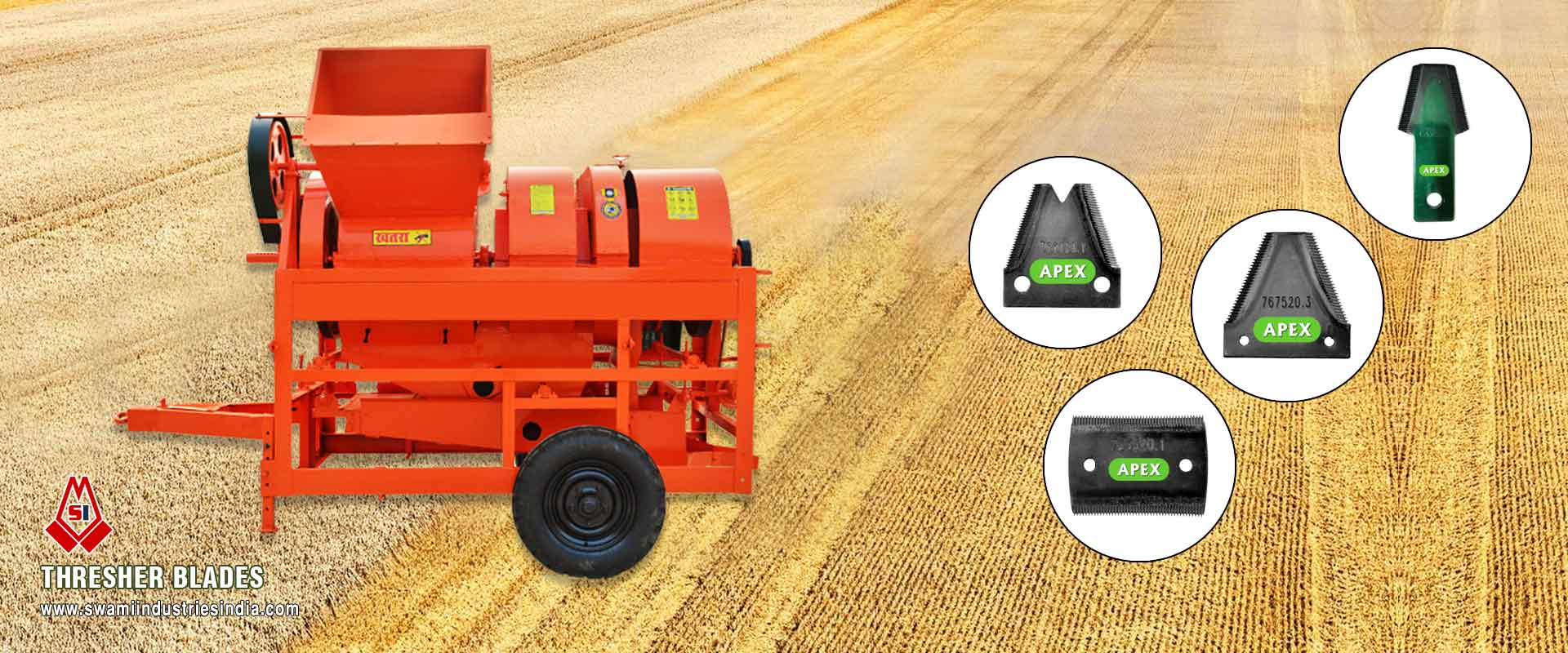 Thresher blades harvester Thresher blades harvesting Thresher manufacturers exporters suppliers in India Punjab Ludhiana